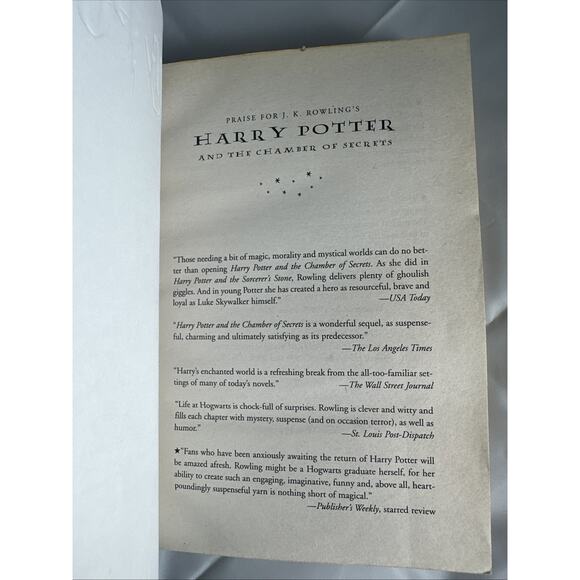 Harry Potter and The Chamber of Secrets -Paper back JK Rowling 9780439064873 - Picture 7 of 9